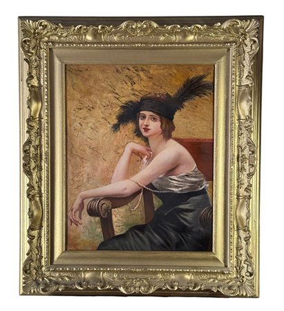 ANONIMO - Dipinto olio su tela, periodo XX secolo, scuola Italiana...