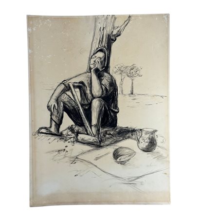 ANONIMO - Disegno su carta, periodo XX secolo, scuola Italiana raffigurante...