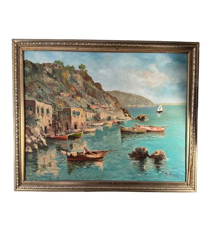Roberto Cipriano Zuccaro. - Dipinto olio su tela, periodo XX secolo, scuola...