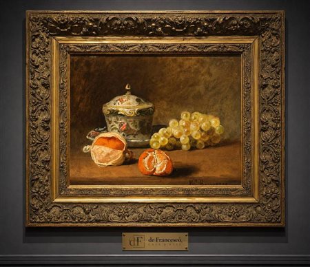 Beauregard - Dipinto olio su cartoncino, periodo XIX/XX secolo, scuola...