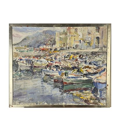 Edmondo Di Napoli - Dipinto olio su tela, periodo XX secolo, scuola Italiana...