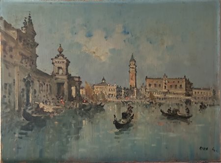 Giovanni Riva (ATT) - Dipinto olio su pannello, periodo XX secolo, scuola...