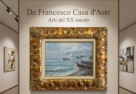 Bruno Di Giulio - Dipinto olio su masolite, periodo XX secolo, scuola...