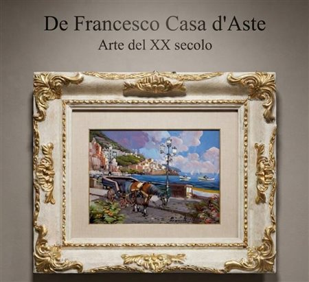 Ernesto Rispoli - Dipinto olio su tavola, periodo XX secolo, scuola Italiana...