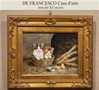 Eduardo Cerrone - Dipinto olio su tavola, periodo XX secolo, scuola Italiana...