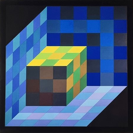 VASARELY VICTOR Ungheria 1906 - Parigi 1997 "Tridim-C"