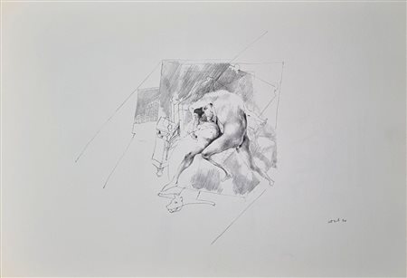 ATTARDI UGO Sori 1923 - Roma 2006 "E la stanza mi manteneva"