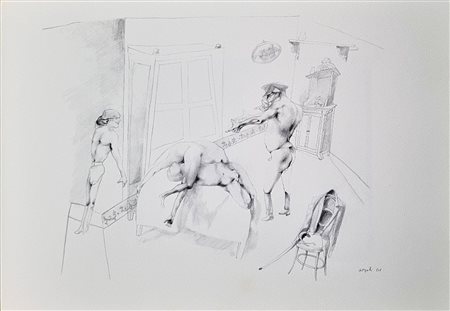 ATTARDI UGO Sori 1923 - Roma 2006 "La violenza garantisce"