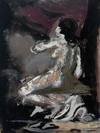 Mario Sironi “Nudo femminile seduto” 1933 circa