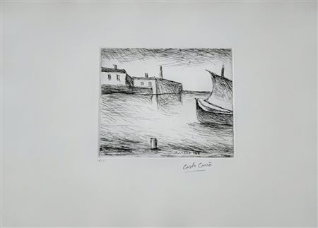 Carlo Carrà “Venezia” 1964
