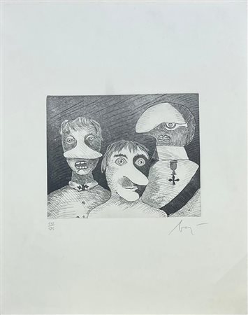 Enrico Baj “La famiglia del decorato” 1971