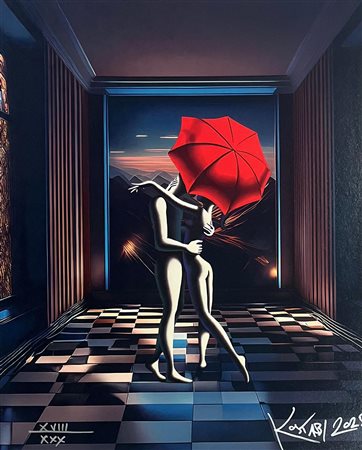 Mark Kostabi “Veil of desire”