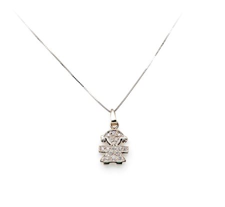  
pendente Bebè in oro e brillanti 
 Lunghezza catena cm 40, pendente cm 1,50