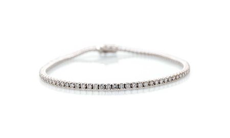  
Bracciale tennis in oro e brillanti 
 Lunghezza cm 18