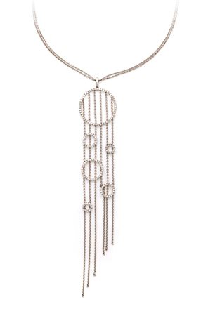  
Crivelli, pendente in oro e brillanti 
 Lunghezza catena cm 41, pendente cm. 12