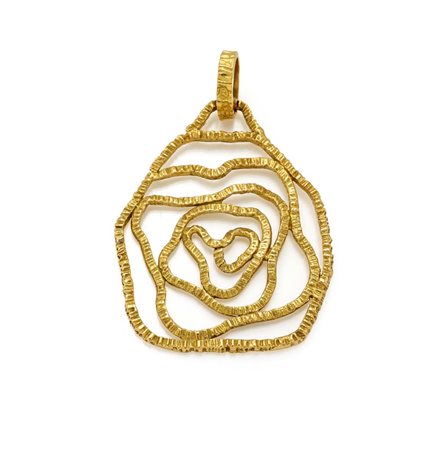  
Pendente in oro 
 cm 5,5 x 3