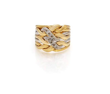 
Anello in oro e brillanti 
 Misura 15