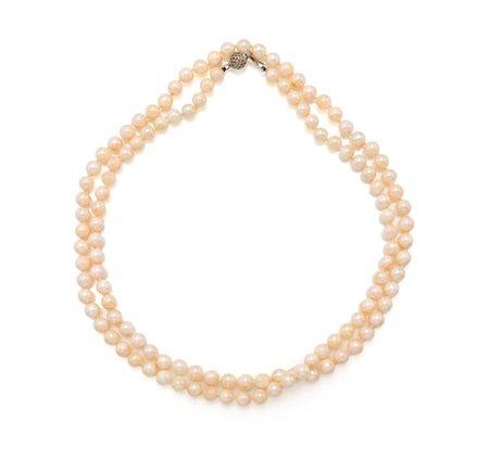  
Collana ad un filo in perle ed oro 
 Lunghezza cm 90