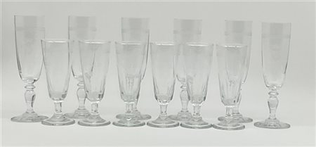 Lotto formato da:
N°12 calici whisky in vetro di prima classe
N°12 calici acqua