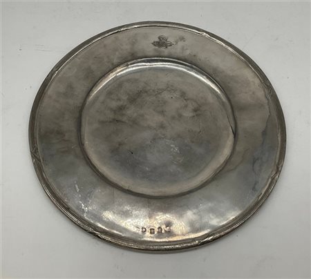 Sottopiatto in metallo (diam cm 32), Cosulich Società Triestina di Navigazione,