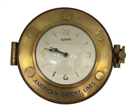 Orologio da parete al quarzo 36x30, American Export Lines, Eldor Genève, Anni '
