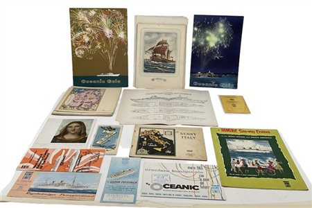 HOME LINES
Lotto formato da diversi menù di cui due da compilare "Oceanic Gala"