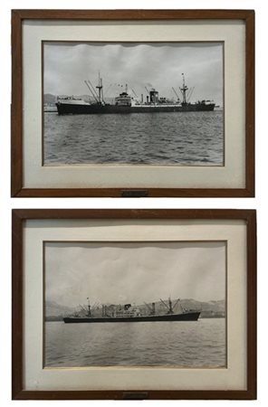 Quadro foto nave Ninny Figari, Industriale Marittima, cm 27,5 x 37, Anni ’50-‘6