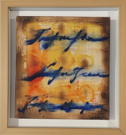 RAPETTI ALFREDO MOGOL Milano (Mi) 1961 Guerra 2023 Mista su carta 25,00x23,00...