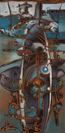CUMAN FABIO Varese (VA) 1972 Blu 2011 Acrilico su tela 80,00x40,00...
