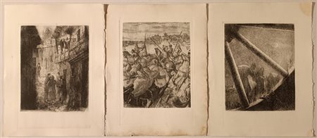 ARCANGIOLI PIETRO Pistoia (Pt) 1846 Senza Titolo 3 Incisioni su carta...