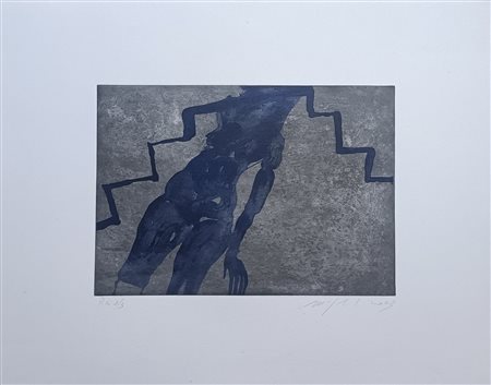 PALADINO MIMMO Paduli (Bn) 1948 Nudo che scende le scale 2003 Acquaforte,...