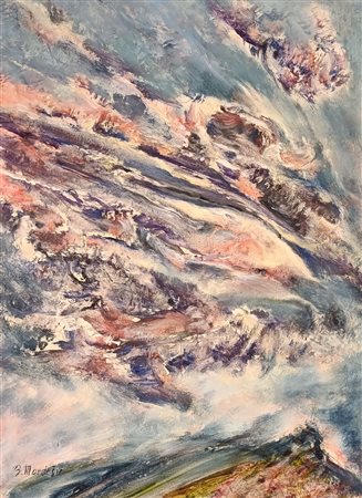 MARDESIC BORIS Lissa (Croazia) 1922 Firmament - H 2002 Olio su tela...