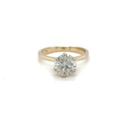 ANELLO IN ORO GIALLO 14K, 2,99 G, CON DIAMANTE NATURALE H-I/SI1 DA 2,06 CARATI