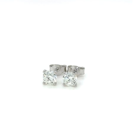 ORECCHINI IN ORO BIANCO 14K CON DIAMANTE NATURALE DA 0,87 G, 1,00 CARATI,