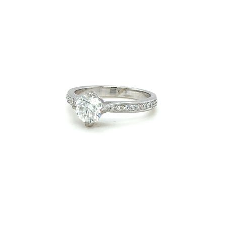 ANELLO IN ORO BIANCO 18 CARATI DA 3,63 G CON DIAMANTI NATURALI: 1,00 CT