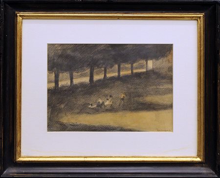 NINO TIRINNANZI, "Ragazzi nel parco", 1955