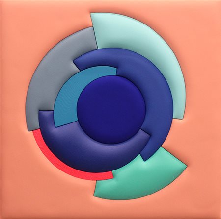 SAMUELE VENTANNI, "Introiezione: sette blu e due rosa circle", anni 2000