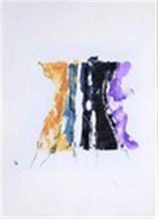 Mario Schifano, "Paesaggio Anemico con Viola"