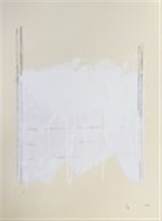 MARIO SCHIFANO, "Monocromo bianco"