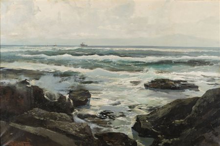 Ezelino Briante (Napoli 1901 - Roma 1971)  - Mare d'inverno