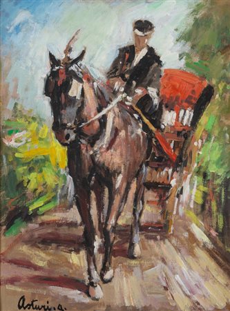 Antonio Asturi (Vico Equense 1904 - 1986)  - Carrozzella