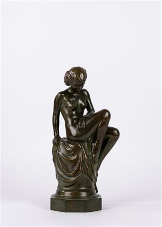 Edith Ramsey (Scuola europea prima metà XX secolo) - Nudo femminile seduto, 1934