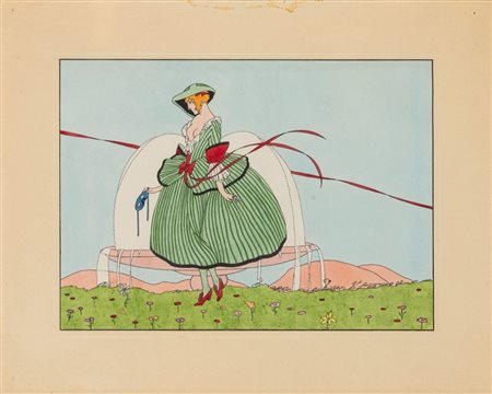 Attribuito a Umberto Brunelleschi (Montemurlo 1879 - Parigi 1949) - La Maschera di Corallina