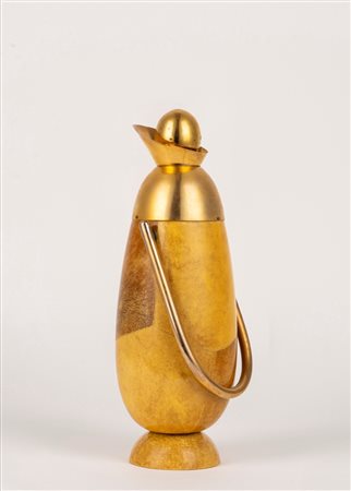 Versatoio in pergamena laccata e ottone, Aldo Tura anni '50 del Novecento