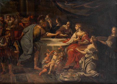 Scuola dell'Italia centrale, secolo XVIII - Il banchetto di Cleopatra