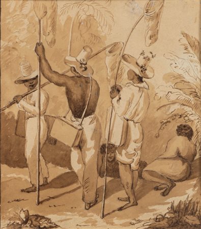 Scuola del secolo XIX - Scena coloniale
