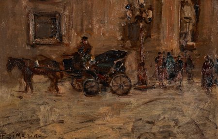 Francesco Di Marino (Napoli 1892 - 1954)  - La carrozza