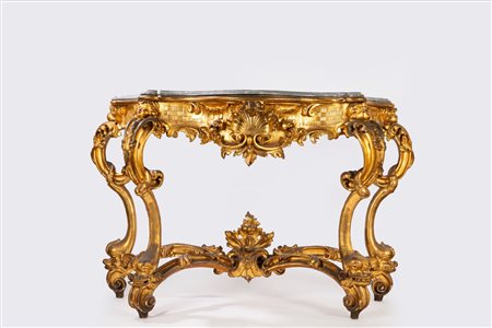 Console in stile rococò, fine secolo XIX