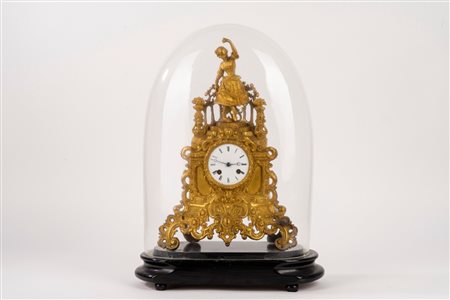 Pendola in bronzo dorato, secolo XIX