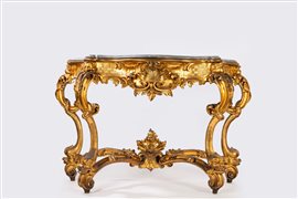 Console in stile rococò, fine secolo XIX